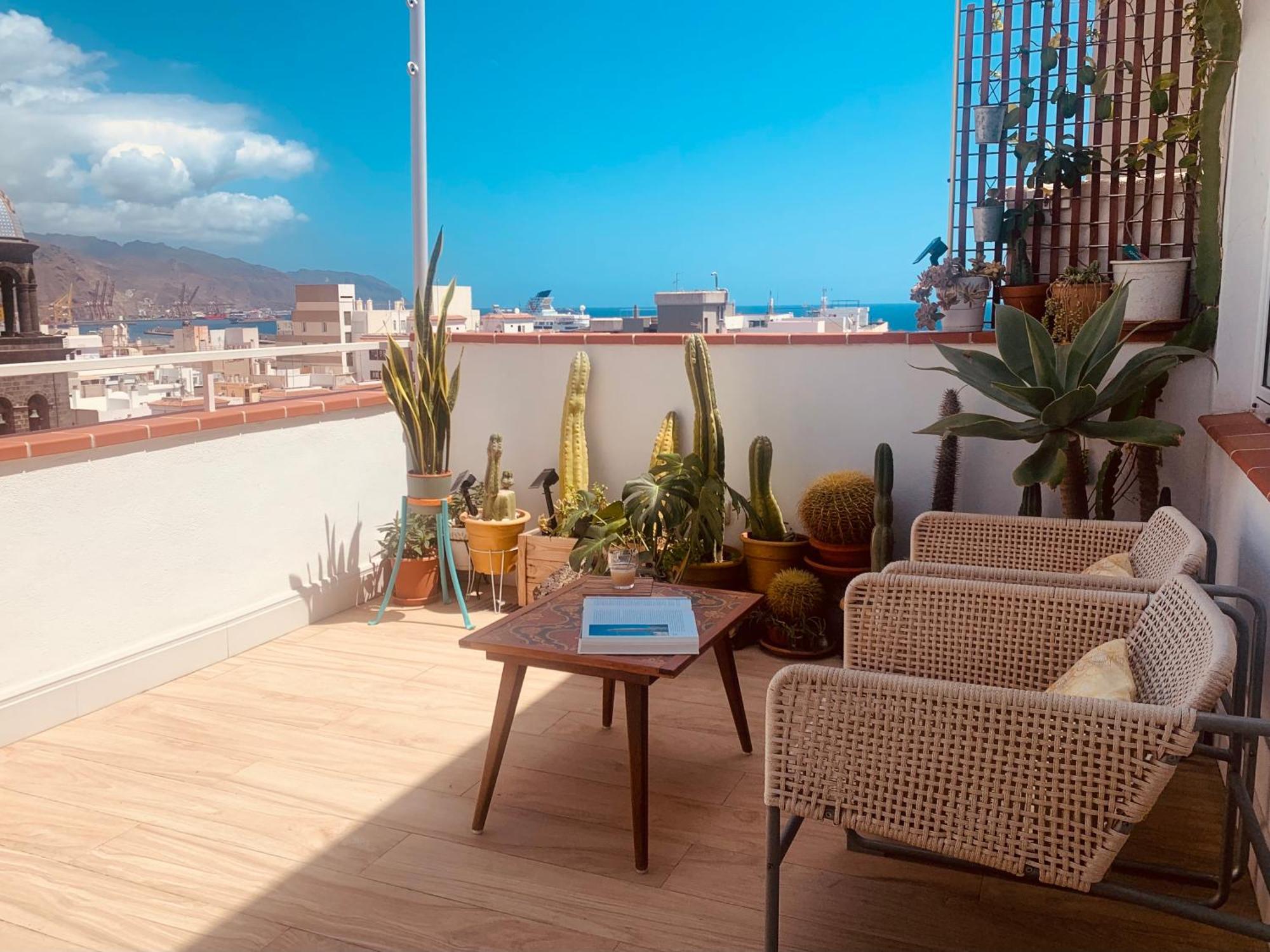 サンタクルスデテネリフェAtico Con Terraza, Vistas Panoramicas Y Parkingアパートメント エクステリア 写真